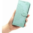 thumbnail image 6 of Samsung Galaxy A20S Case Leather Wallet Flip Magnetic Closure Case Samsung Galaxy A20S Phone Case with Card Slots Protective Cover Case for Samsung Galaxy A20S. SD Mandala - Green, 6 of 12