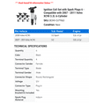 thumbnail image 2 of Ignition Coil Set with Spark Plugs 6 - Compatible with 2007 - 2011 Volvo XC90 3.2L 6-Cylinder 2008 2009 2010, 2 of 2