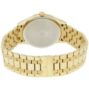 Bulova Mens Diamonds Black Dial Yellow Gold Plated Steel Bracelet Watch 97D108