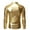 Gold, variant on Meichang Mens Sequin Dress Shirt Regular Fit Cotton Casual Long Sleeve Button Down Party Disco Shiny Shirts Dance Shirt Wrinkle Free Mens Tuxedo Shirt