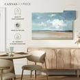 thumbnail image 5 of Elephant Stock Ocean Vista Wall Art - Horizontal Canvas Wall Art - Living Room Wall Decor - Abstract Canvas - Blue And Beige Decor By Sally Swatland - 48" x 32", 5 of 8