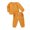 Yellow, variant on BemeyourBBs Toddler Baby Boy Girl Spring Summer Fall Winter Clothes Baby Girl Boy Cotton 2 Piece Outfits Solid Long Sleeve Half Button Down Shirt Top Pockets Long Pants Set