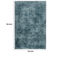 thumbnail image 5 of Arlo 2 x 3 Area Rug, Slate Blue Soft Viscose, Handcrafted, Non Reversible - 9'3" x 12'3", 5 of 5