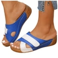 thumbnail image 2 of IUJSOY Women's Fashion Orthotic Slides Lightweight Athletic Thick Cushion Slippers with Arch Support, 2 of 9