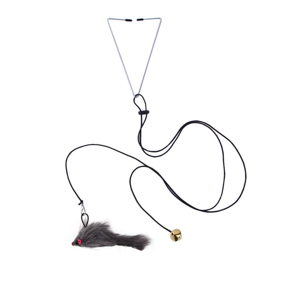 Greeniant Juguete colgante de Metal ABS para mascotas, reemplazo colorido, ajustable, relajante, para el hogar, Animal pequeño, juguete de Juguetes para gatos Tipo 1