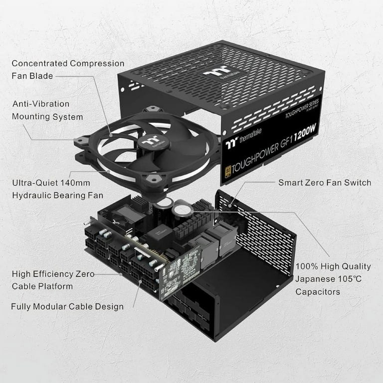 Thermaltake Toughpower GF1 Power Supply - Walmart.com