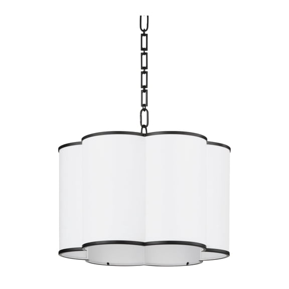 Quorum International 8228-4 Wallinger 4 Light 22" Wide Multi Light Pendant - Black