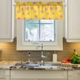 thumbnail image 2 of Yayeee Kitchen Valance Rod Pocket 54" x 18" Living Room Window Curtain, Big Pink Stars Pattern, 2 of 6