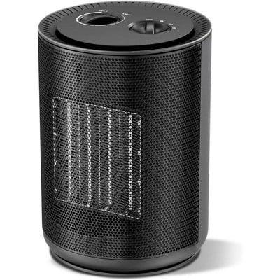 R.W.FLAME Small Space Heater 1500W Space Heaters for Indoor Use Portable Heater with Thermostat Knob Control Overheating & Tip-Over Protection