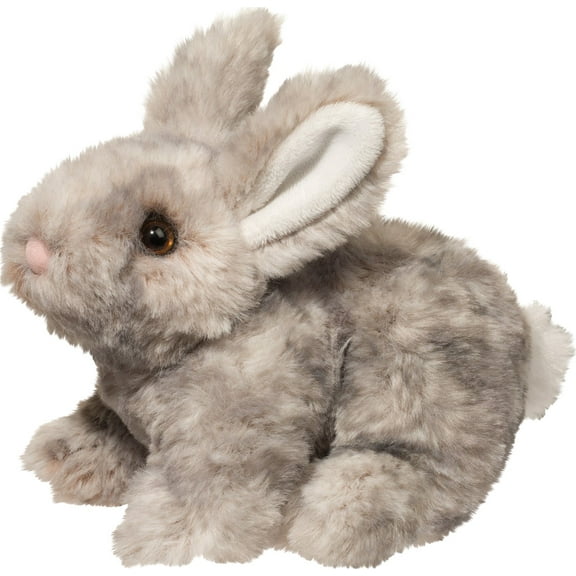Douglas Cuddle Toys Washable Bunny Rabbit Plush Stuffed Animal, Gray, 7"