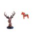 thumbnail image 1 of Figura De Cabeza De Ciervo De Resina Y Caballo Dala Sueco, Adorno De Estatua Animal Para Decoración Del Hogar, Mesita De Noche, Escritorio, Estantería, Armario De Entrada, Artesanía, 1 of 8