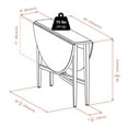 thumbnail image 3 of Winsome Hannah 3-Piece Dining Set, Drop Leaf Table with 2 Ladder Back Chairs - 34342, 3 of 9