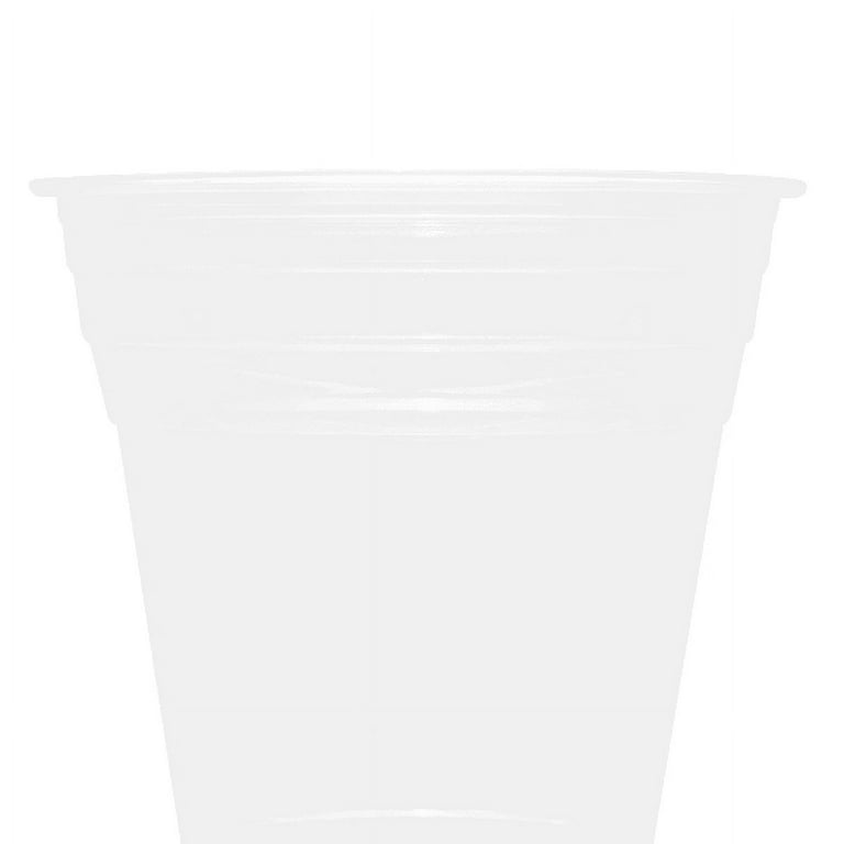 Custom Printed Plastic Cups -- 12oz PET Cold Cups (92mm) - 50,000 ct