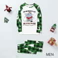 thumbnail image 3 of Green Plaid Matching Holiday Pajamas, Hippo-Themed Sleepwear for Families and Pets, Cotton Blend, 3 of 7