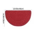 thumbnail image 3 of Semicircular Non Slip Entrance Door Mat for Home, Indoor Outdoor Floor Rug, Easy Clean Solid Color Bathroom Foot Mat, Floor Protection and Warmth, 3 of 6