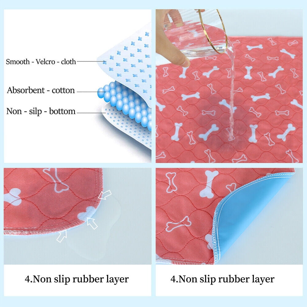 Large Puppy Training Pads Pee Wee Mats Pet Dog Cat Reusable Washable Absorbant