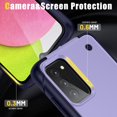 thumbnail image 4 of for Galaxy A03S Case,Samsung A03S Case with Tempered Glass Screen Protector,[Military Grade] Kickstand Hybrid Shockproof Protective Case for Samsung Galaxy A03S, Purple Navy, 4 of 14