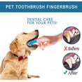 thumbnail image 4 of Paquete de 4 cepillos de dientes para perros, kit de cepillo de dientes de dedo, cerdas totalmente envueltas, fácil limpieza dental, cuidado dental para cachorros, gatos y mascotas pequeñas., 4 of 5