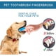 thumbnail image 4 of Paquete de 4 cepillos de dientes para perros, kit de cepillo de dientes de dedo, cerdas totalmente envueltas, fácil limpieza dental, cuidado dental para cachorros, gatos y mascotas pequeñas., 4 of 5