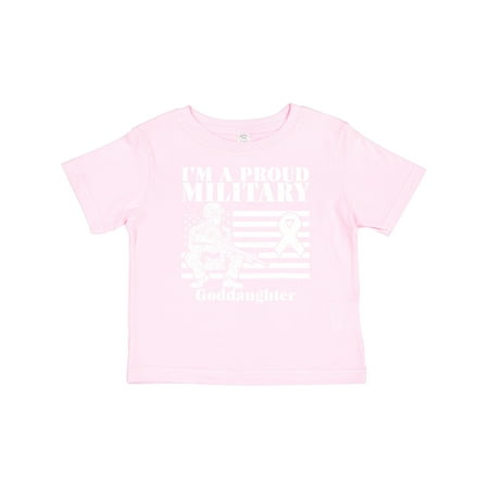 

Inktastic Proud Military Goddaughter Red Friday Gift Toddler Toddler Girl T-Shirt