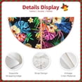 thumbnail image 4 of Daiia Colorful Flowers Drawing Merry Christmas Tree Skirt , Xmas Large Lace-up Tree Skirt, Santa Snowflakes Rustic Home Decorations New Year Party Farmhouse Decor-48", 4 of 7
