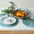 thumbnail image 3 of Mainstays Lava Polyester Round Table Placemat Teal 15" Round, 3 of 7