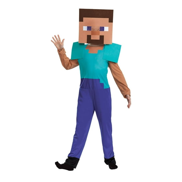 Disguise Minecraft Steve Basic Child Costume Size Small