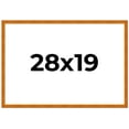 thumbnail image 2 of 28x19 Honey Brown Real Wood Picture Frame Width 0.75 inches | Interior Frame Depth 0.5 inches |, 2 of 8