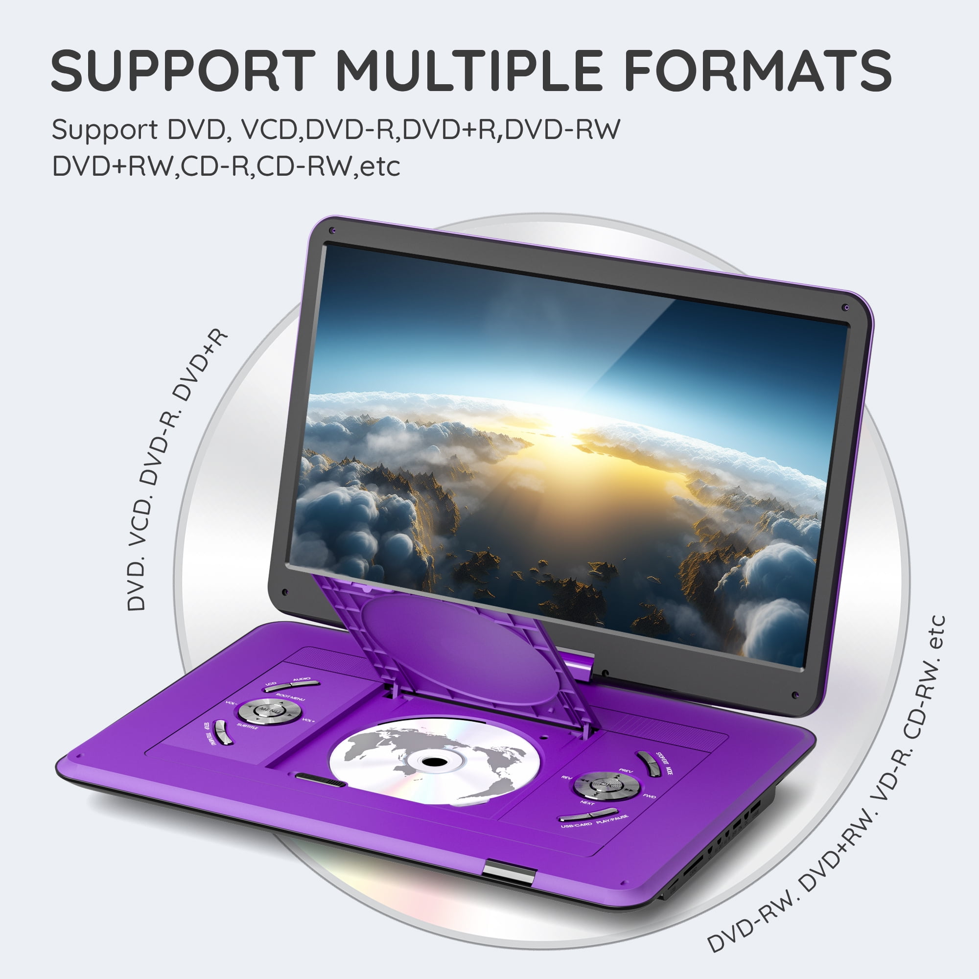 BOIFUN Portable DVD Player with 15.6