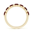 thumbnail image 2 of ANGARA Natural Floating Round 1.75 ct Ruby Semi Eternity Wedding Ring in 14K Yellow Gold for Women (Size-3.6mm) | July Birthstone, Birthday, Anniversary, Jewelry Gift for Women | Natural Ruby Ring, 2 of 10