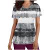 thumbnail image 6 of Nmnitkp Womens Printed Nurse Uniforms 2026 Scrub Tops for Women, Short Sleeve Scrub V Neck Shirt with Pockets Gray,L, 6 of 6