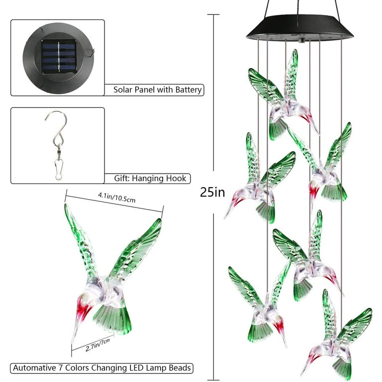 Flourish Filigree Hummingbird Wind Chime