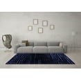 thumbnail image 3 of Ahgly Company Indoor Rectangle Abstract Blue Modern Area Rugs, 2' x 3', 3 of 4