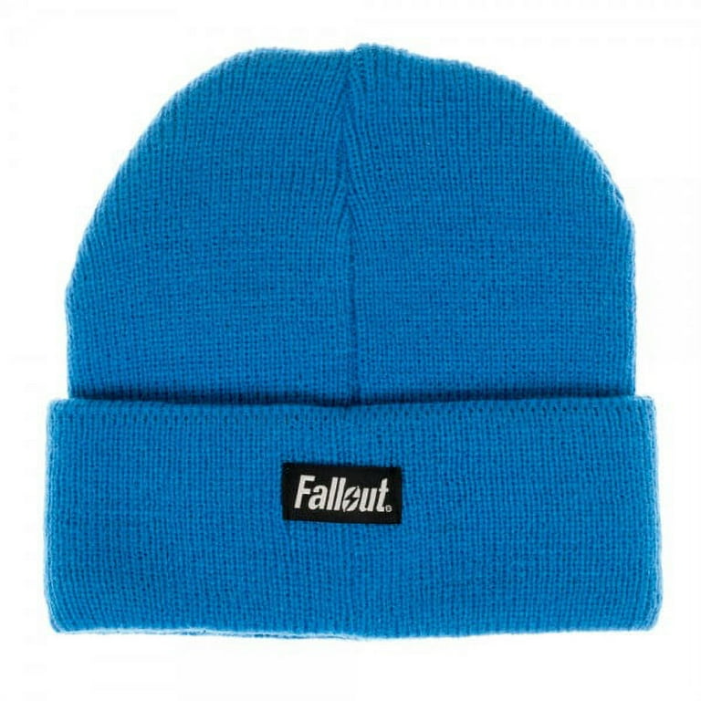 Fallout - Vault Boy Blue Beanie Cap, Single Layer Cuff, High