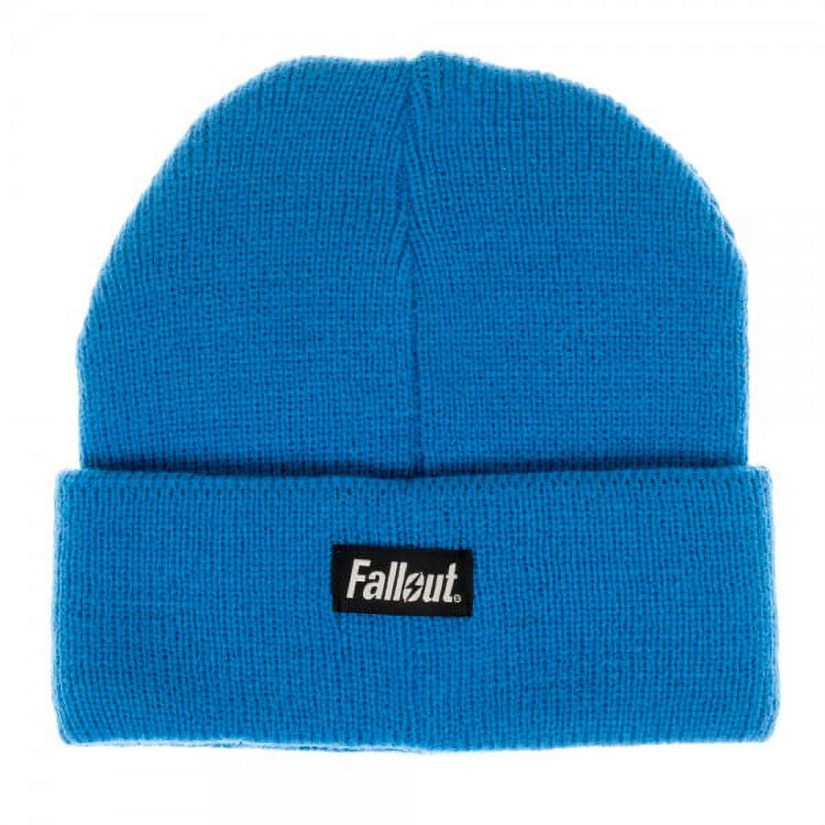 Beanie Cap - Fallout - Vault Boy Blue Single Layer Cuff New Licensed kc4195fot - image 2 of 2
