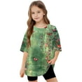 thumbnail image 6 of New Short Sleeve Shirts for Girls Toddler Kids Boys Fashion Cute Solid Color Loose Soft Short Sleeve T Shirts for Boys, 6 of 8