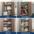 thumbnail image 4 of Homeplus Storage Cabinet in a Brushed Oak finish, 4 of 14