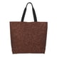 thumbnail image 1 of Fotbe Dark Brown Glitter Bolsa Tote Estética de Lona con Estampado para Mujer - Bolsa Reutilizable de Hombro Casual para Vacaciones, Compras, Trabajo y Gimnasio, 1 of 8