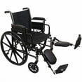 thumbnail image 2 of ProBasics Fauteuil Roulant Léger pour Adultes - Accoudoirs de Bureau à Dossier Rabattable à Hauteur Réglable avec Repose-Jambes Rehaussant - Siège 16 Pouces x 16 Pouces, 2 of 4