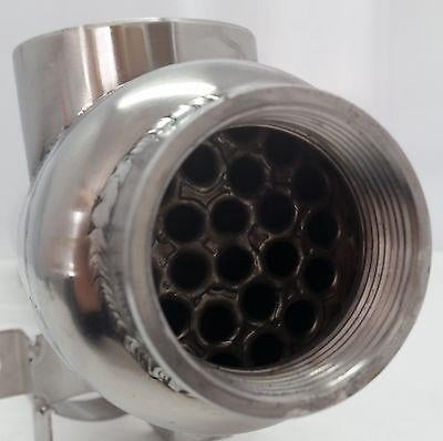 85,000 BTU Stainless Steel Tube and Shell Heat Exchanger for Pools/Spas ss