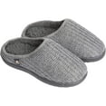 thumbnail image 3 of Pupeez Roxoni Boys Slippers, Slipper with Memory Foam Suede Moccasin Grey, 3 of 6