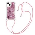thumbnail image 1 of Funda FOXDOCK para iPhone 15 con Cuerda Ajustable, Brillo Líquido, Protección Antigolpes y Lente – Ideal para Regalo, 1 of 6