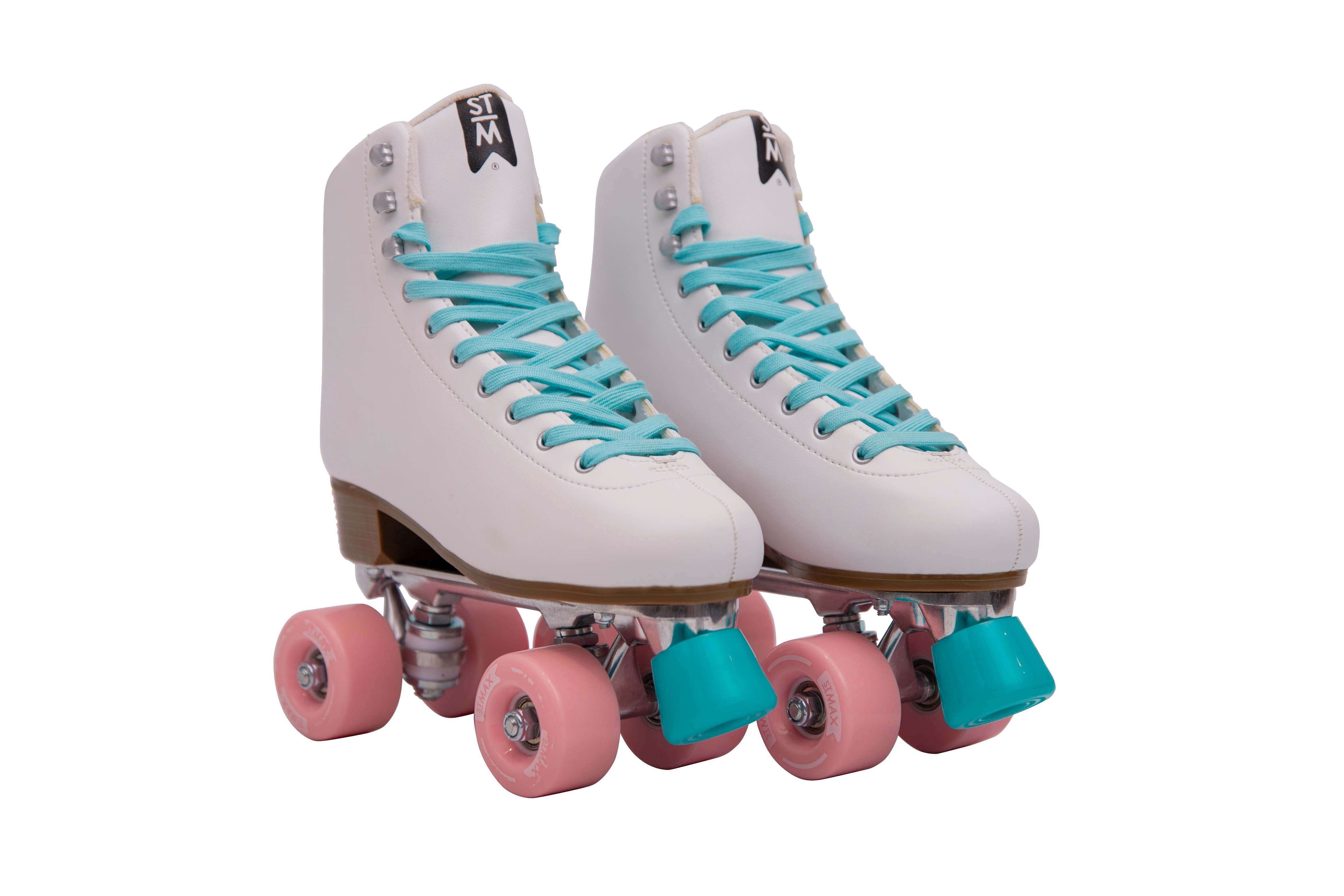 Stmax Quad Roller Skates for Women Size 7 Derby 4-Wheel Rollerskates 