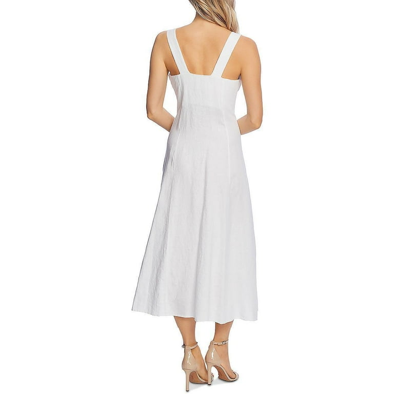vince camuto linen midi dress Vince Camuto Solid Midi Dress