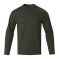 thumbnail image 2 of CaComMARK Men's Shirt Quick Drying Loose UV Moisture Wicking Fitting Sports UPF 50+ SPF Sun Protective Fishing Hiking Swim Long Sleeved Round Neck Top/shirt Dark Gray-A XL, 2 of 7