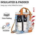 thumbnail image 4 of Tirrinia Polyester Leakproof Insulated Wine Tote Cooler Bag,Wine Carrier,Champagne Carrier Bag,Portable Waterproof Wine Bag, 4 of 7