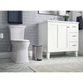 thumbnail image 2 of Kohler Bathroom Step Trash Can with lid 1.6 Gallon, 6-Liter, Stainless Steel, 2 of 11