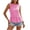 Hot Pink, variant on FchengtaiS Women's Plaid Peplum Tank Tops Summer Crewneck Sleeveless Shirts Loose Flowy Ruffle Babydoll Going Out Blouse