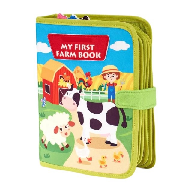 Tablero sensorial de actividades Montessori, tablero de juego interactivo y silencioso para viajes, regalo de cumpleaños para niños y niñas