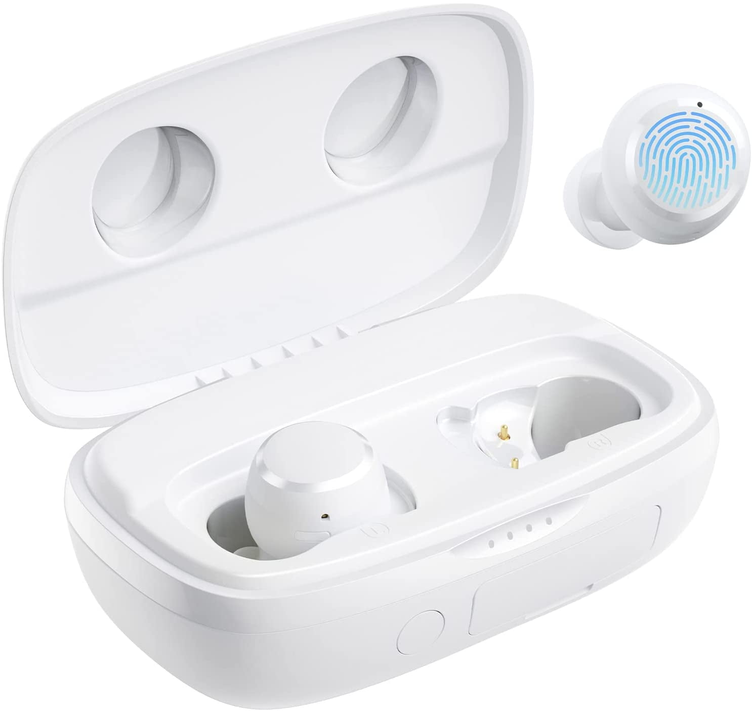 True Wireless Earbuds w Portable Charging Case Bluetooth R Stereo Sound Buds Walmart